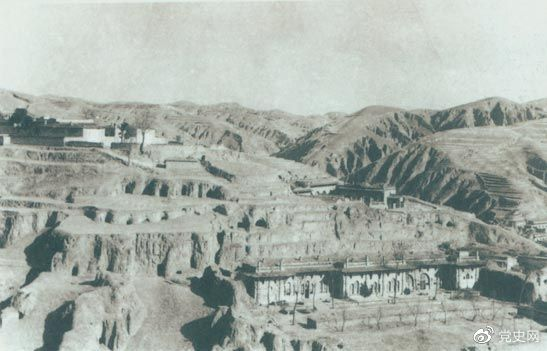 1947年12月25日至28日，中共中央在陜北米脂楊家溝召開擴大會議（十二月會議）。圖為會議會址。